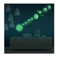 Wandabziehbilder Fluoreszierende Sonnensystem Planeten Wandsticker