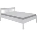 Inter Link Chilly Home Bett Colonial Massivholz Kiefer weiß - Weiß