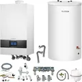 Buderus GB172i.2 Logaplus Gas-Brennwert Paket W22 mit Regelung BC400 und Warmwasserspeicher S120 - 15 kW - 7739621309