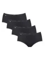 Sloggi Damen Unterhose Basic+ Midi , 4-Pack, 36, Schwarz
