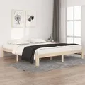 vidaXL Massivholzbett 180x200 cm
