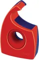 tesa Easy Cut Handabroller, 19 mm x 10 m rot/blau, unbestückt