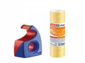 tesa Easy Cut Handabroller + 50 Rollen Tesafilm 15mm x 10m Klebestreifen 57386