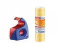 tesa Easy Cut Handabroller + 80 Rollen Tesafilm 19mm x 10m Klebestreifen 57206