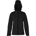 HRM Women's Hooded Soft-Shell Jacket - black - 3XL