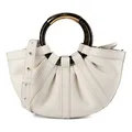 Coccinelle Shell Handtasche Leder 29 cm weiss TAS056449