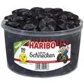 Haribo Lakritz Lakritzschnecken, süß & würzig, 150 Stück, wiederverschließbare Dose, ohne künstliche Farbstoffe, 1,5 kg