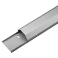 Goobay Kabelkanal für mehrere Kabel Aluminium 1,1 m silber # 90668