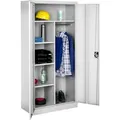 tectake® Spind mit 6 Fächern 180 x 80 x 40 cm - Grau