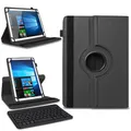 Tablet Tasche 10 10.1 Zoll Bluetooth Hülle Tastatur Schutzhülle QWERTZ Keyboard