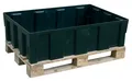 EURO-Auffangwanne 250/2 CEMO, Polyethylen, 250 l Auffangvolumen, mit Zulassung, B 1205 x T 805 x H 330, ohne Gitterrost 139255