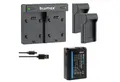Blumax Set mit Lader für Sony NP-FW50 Alpha 6500 1030mAh Kamera-Ladegerät