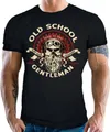 GASOLINE BANDIT® T-Shirt Original Biker Racer Shirt: Old School Gentleman