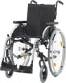 Leichtgewichtrollstuhl Pyro light optima mit Kombiarmlehnen, Polyurethansilber-metallic>>>>SB 43 cm
