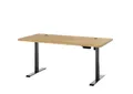 Schreibtisch TOULOUSE BHT 160x76x77 cm braun Winkelschreibtisch
