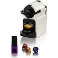 NESPRESSO Kapselmaschine XN1001 Inissia von Krups, Wassertankkapazität: 0,7 Liter, inkl. Willkommenspaket mit 7 Kapseln weiß