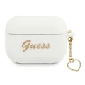 AirPods Pro Hülle Guess Silikon Charm Herz Weiß