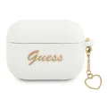 Guess Silikon-Schutzhülle mit Herzmotiv für AirPods Pro, Weiß