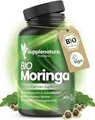 BIO Moringa - 3000mg Tagesdosis I PREMIUM: Indischer Rohstoff I 300 Presslinge - Vegan, Laborgeprüft - Moringa Kapseln von Supplenatura®