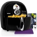 Duronic AF1 BK Heißluftfritteuse - 1500W - Bis 200°C - 2L Fassungsvermögen - Air Fryer mit Timer - Einfach zu reinigen
