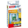 Tesa Fliegengitter Insect Stop Sun Protect, für Fenster, Klettband, anthrazit, 130x150cm