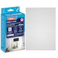 tesa Insect Stop 2-in-1 Sonnenschutz- und Fliegengitter Premium für Fenster - Insektenschutz mit integriertem Sonnenschutz - Fliegen Netz ohne Bohren - 130 cm x 150 cm - Anthrazit-Metallic