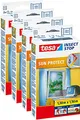 4 Stück tesa Fliegengitter für Fenster inkl. Sonnenschutz, beste tesa Qualität, 1,3m x 1,5m