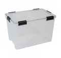 Kreher Aufbewahrungsbox Set: 4 x Box mit Dichtung 70 Liter Volumen