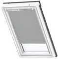 Verdunklungsrollo DKL S06 0705S, VELUX, verdunkelnd, ohne Bohren, in Führungsschienen, VELUX »Pick & Click!«, alufarbene Führungsschienen & Griffleiste