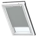 VELUX Verdunkelungsrollo Uni Grau 0705, S06, Aluminiumschiene,GGU,Manuell,VELUX