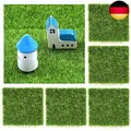 BUENTYA 5 Pcs Kunstrasen Mini Künstliche Rasen Gras Naturgetreuer Rasenteppich