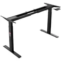 VEVOR Schreibtisch Gestell mit Doppelmotor, einstellbare Höhe von 70-117 cm und Länge 110-178 cm, elektrisches Tischgestell, ergonomische DIY-Arbeitsplatzbasis (nur schwarzer Rahmen)