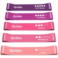 Fitnessbänder 5er Set Widerstandsbänder Latex Übungshilfen für Kraft Gymnasti...
