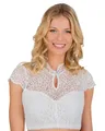 Stockerpoint Dirndlbluse Daisy I Größe 32-48 I Damen Bluse in elegantem Design mit Spitze & Tropfenausschnitt I Bequem & pflegeleicht I Perfekt für Trachten & Festlichkeiten