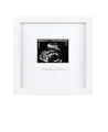 Pearhead Coming Soon Sonogram Frame, Gender Reveal Ultrasound Picture Frame, Nursery Wall Décor, White