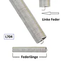 1 Stück Torsionsfeder L704 / L24 für Hörmann Garagentor Garagentorfeder Torfeder