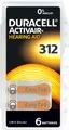 Duracell ActivAir DA312 Hörgerätezelle (6er Blister) (F3 DA312)