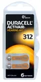 6 x Duracell Activair Hörgerätebatterien 312 Braun Hearing AID 1 x 6er Blister