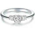 Trilani Silberring silber, mit Zirkonia im Brillant-Look silberfarben 56