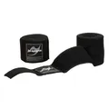 Ju-Sports Profi Boxbandagen 5m Elastisch - schwarz I Box Bandagen mit Daumenschlaufe & Klettverschluss I Kickboxen, MMA, Muay Thai I Herren & Damen