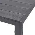 WPC Aluminium Gartentisch anthrazit / grau 160 x 90 x 74 cm - Grau