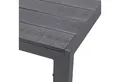 INDA-Exclusiv Küchentisch WPC Aluminium Gartentisch anthrazit / grau 160 x 90 x 74 cm