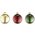 Weihnachtskugeln  20er-Set   ¦ mehrfarbig ¦ Glas,Aluminium Ø: 6.0