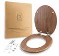 Benkstein WC-Sitz Premium WC-Deckel antibakteriell, bedruckter Deckel, Duroplast Klodeckel mit Quick-Release-Funktion und Absenkautomatik
