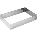 Zenker Backrahmen Patisserie 7709, mit Klemmung, aus Edelstahl, von 27,5 x 18,5 - 52 x 34 cm verstellbar, Höhe 5 cm