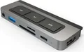 Hyper Drive Media 6-in-1 USB-Dockingstation USB-C HDMI spacegray