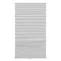 GARDINIA Plissee Concept Tageslicht, Blickdichtes Faltrollo, Alle Montage-Teile inklusive, EASYFIX Plissee verspannt mit Zwei Bedienschienen, Grau, 90 x 130 cm (BxH)