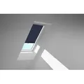 VELUX Sichtschutzrollo mit Haltekrallen RHL  CK00 9050 Dunkelblau,Schiene alu       PG:S