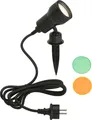 LED Außenleuchte Erdspieß drehbar GU10 IP44 3 W schwarz Kunststoff Briloner