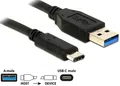 DELOCK 83869 - USB 10 Gb/s Kabel, A Stecker auf C Stecker, 0,5 m